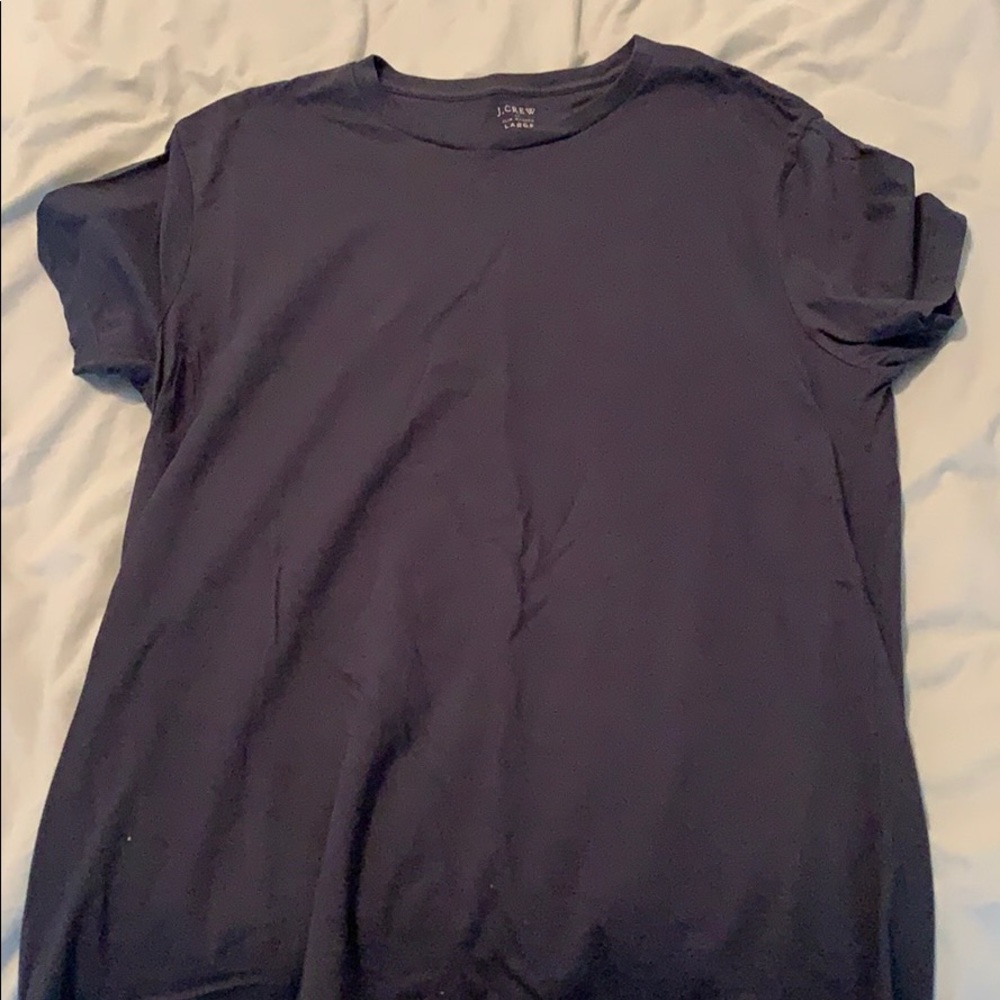 J crew navy slim washed shirt